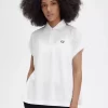 Damen-Poloshirt aus Piqué in A-Linie