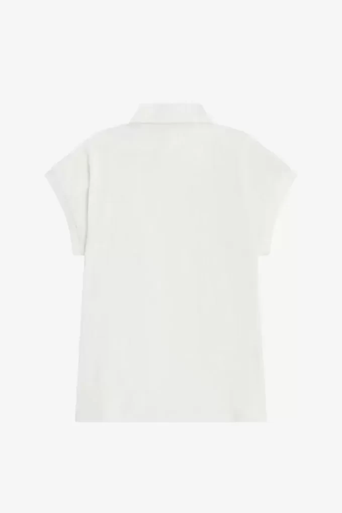 Damen-Poloshirt aus Piqué in A-Linie