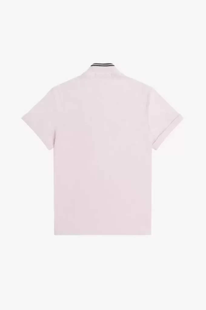 Damen-Poloshirt aus Piqué mit Streifen