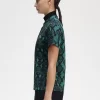 Damen-Poloshirt mit Schlangenmuster