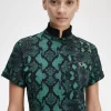 Damen-Poloshirt mit Schlangenmuster