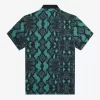 Damen-Poloshirt mit Schlangenmuster