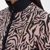 Damen-Poloshirt mit Zebra-Print