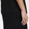 Damen-T-Shirt aus Piqué mit transparentem Besatz