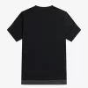 Damen-T-Shirt aus Piqué mit transparentem Besatz