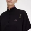 Damenkleid aus Piqué-Shirt mit Streifen