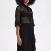 Damenkleid mit offenem Strickhemd