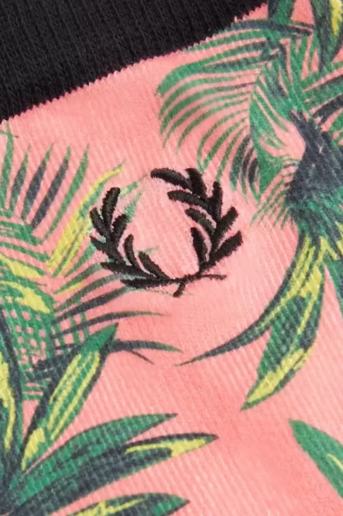Damensocken mit Palmenmuster