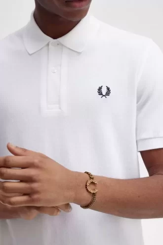 Doppeltes Lorbeerkranz-Armband mit Kette für Damen