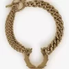 Doppeltes Lorbeerkranz-Armband mit Kette für Damen