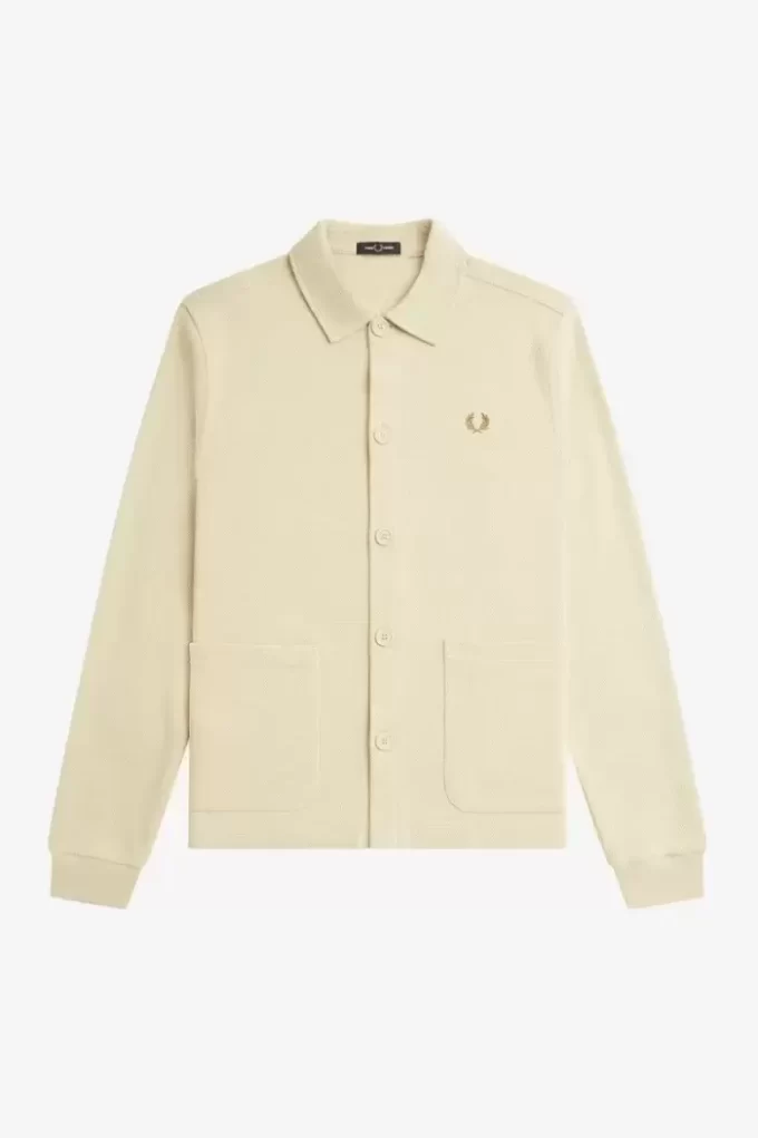 Durchgeknöpftes Langarm-Poloshirt für Herren