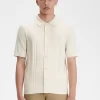 Durchgeknöpftes Strickhemd für Herren