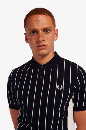 Edle Nadelstreifen-Poloshirts