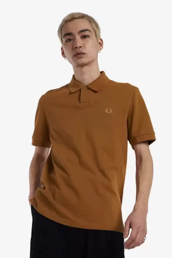Ein-Knopf-Poloshirt für Herren