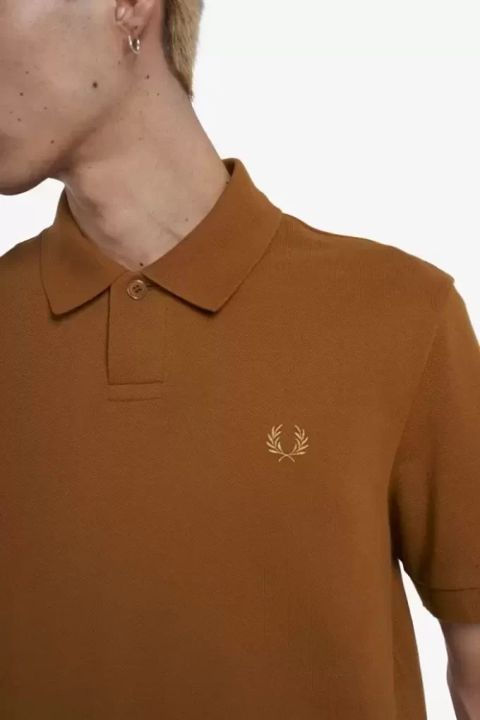 Ein-Knopf-Poloshirt für Herren