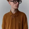 Ein-Knopf-Poloshirt für Herren