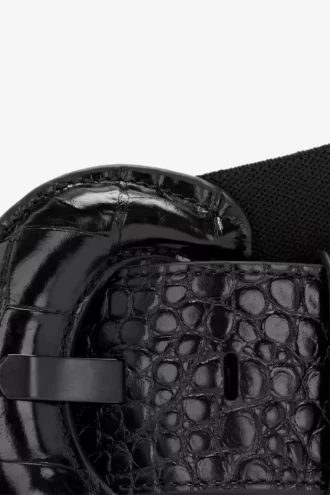 Elastische Ledergürtel für Damen