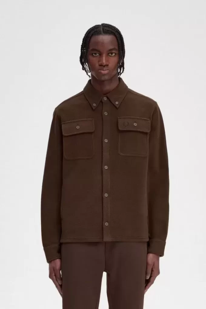 Fred Perry Fleece-Herrenhemd