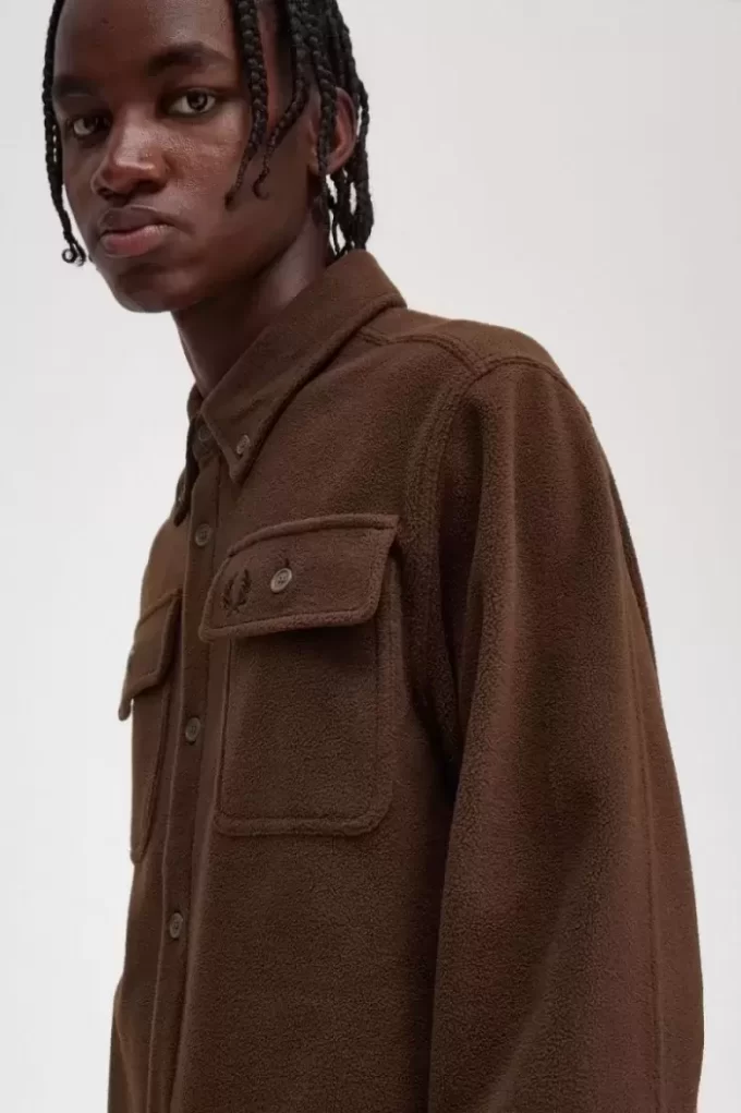 Fred Perry Fleece-Herrenhemd