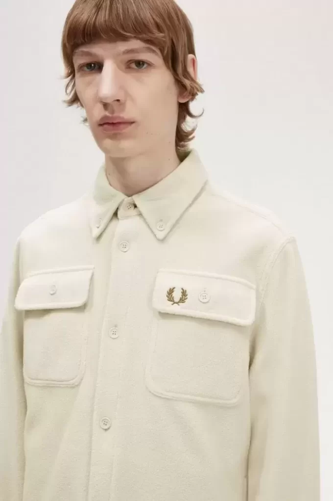 Fred Perry Fleece-Herrenhemd