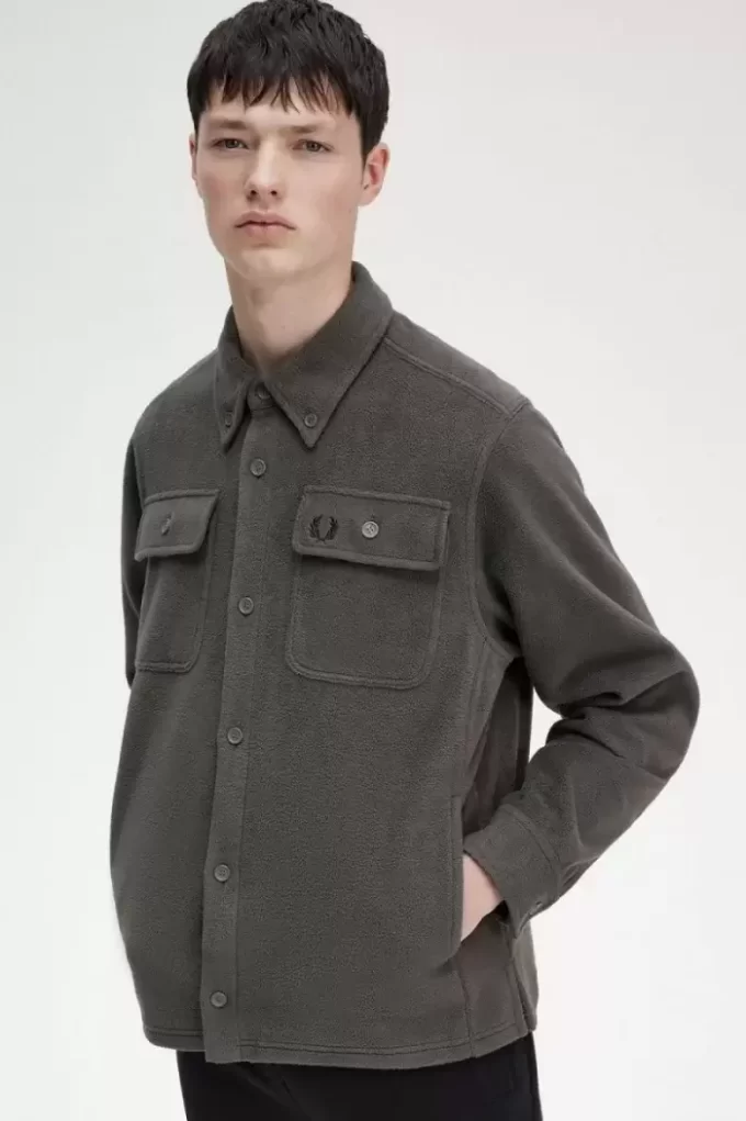 Fred Perry Fleece-Herrenhemd