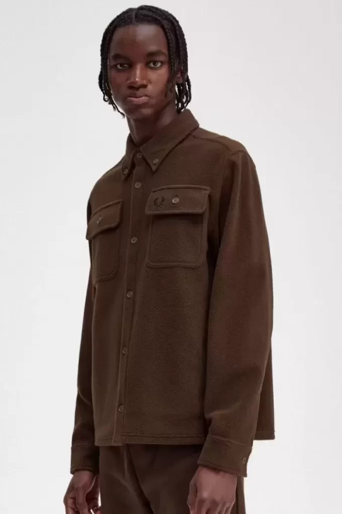 Fred Perry Fleece-Herrenhemd