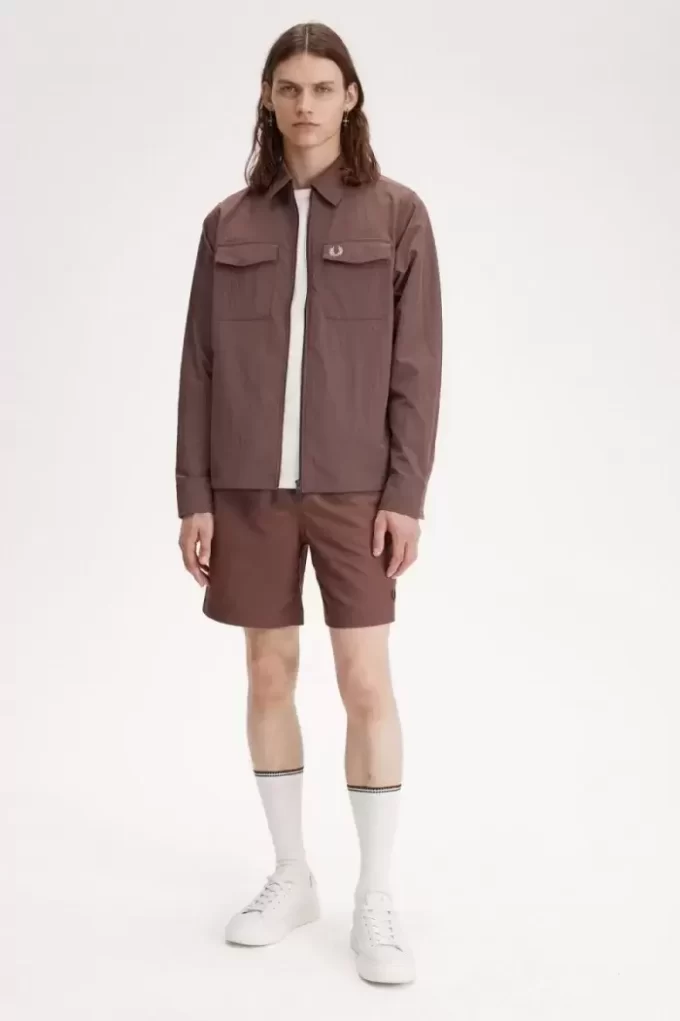 Fred Perry Herrenhemd mit Reißverschluss