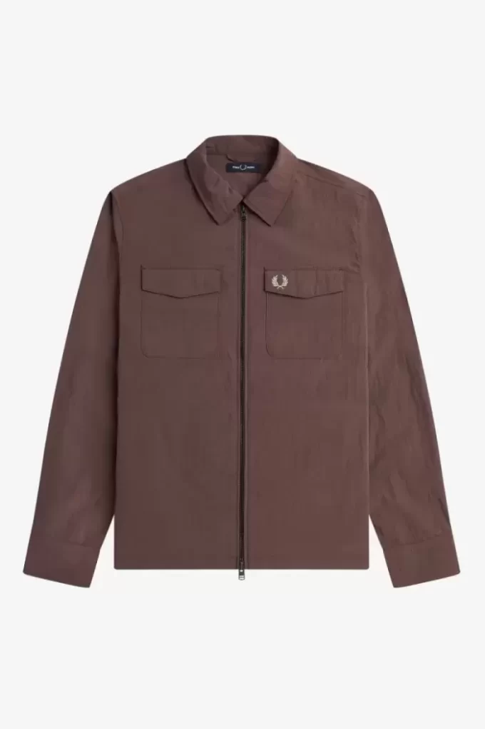 Fred Perry Herrenhemd mit Reißverschluss