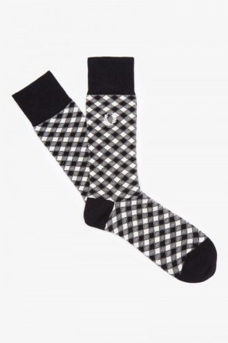 Fred Perry Karierte Socken