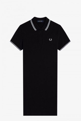 Fred Perry – Kleid mit Doppelstreifen