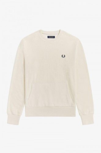 Frottee-Sweatshirts mit Rundhalsausschnitt