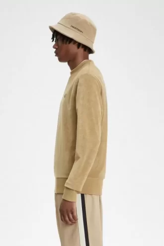 Frottee-Sweatshirts mit Rundhalsausschnitt für Herren