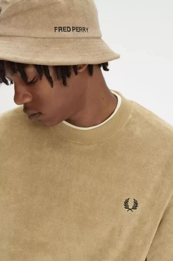 Frottee-Sweatshirts mit Rundhalsausschnitt für Herren
