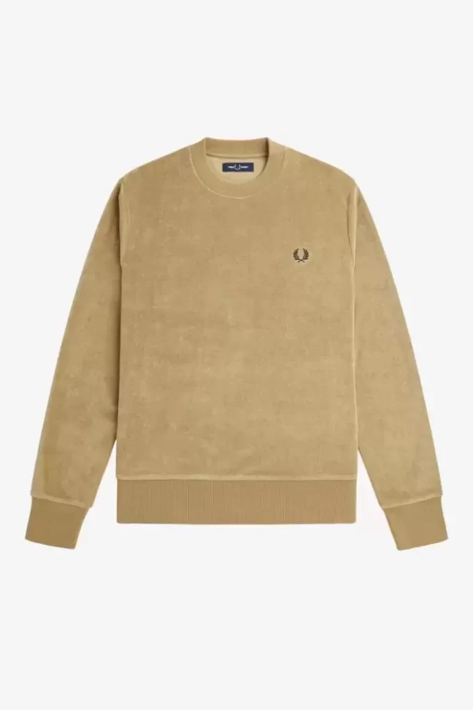 Frottee-Sweatshirts mit Rundhalsausschnitt für Herren
