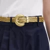 Geflochtene Ledergürtel für Damen