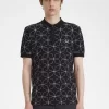Geometrisches Herren-Poloshirt