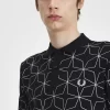 Geometrisches Herren-Poloshirt