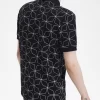 Geometrisches Herren-Poloshirt