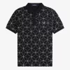 Geometrisches Herren-Poloshirt