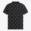 Geometrisches Herren-Poloshirt