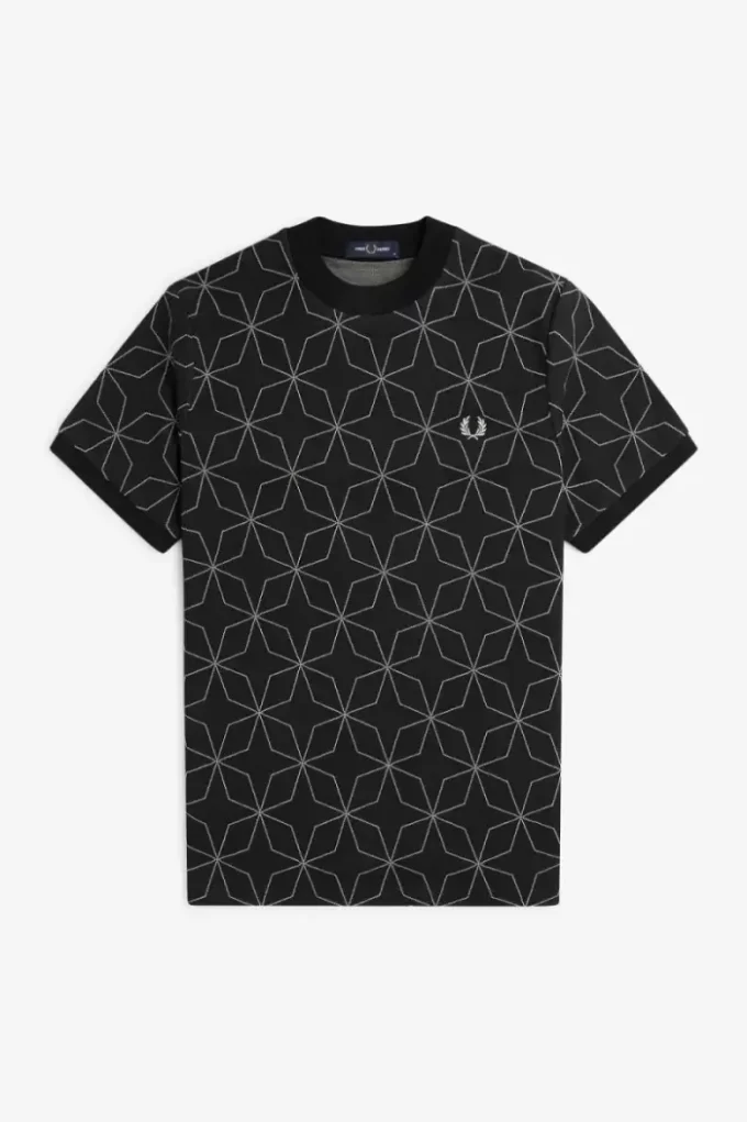 Geometrisches Herren-T-Shirt