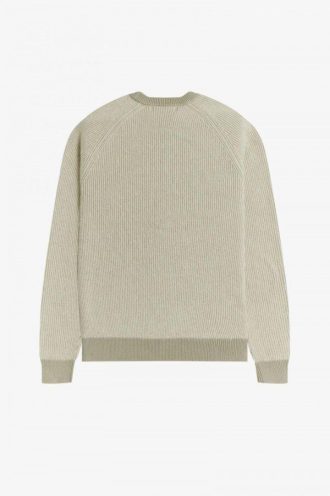 Gerippter Pullover aus Alpaka-Mischgewebe