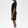 Geripptes Strickhemd Damenkleid