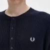 Geripptes Strickhemd für Herren