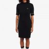 Geripptes Strickkleid