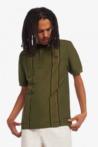 Gestreifte Henley-Poloshirts