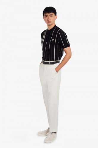 Gestreifte Henley-Poloshirts