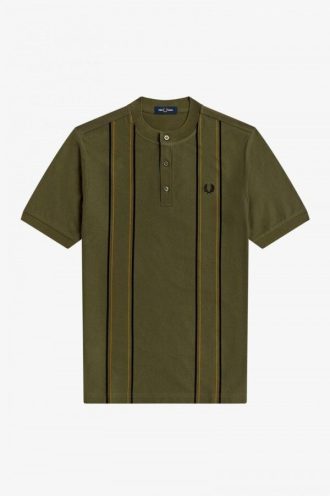 Gestreifte Henley-Poloshirts