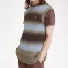 Gestreifte, offen gestrickte Herren-Tanktops