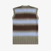 Gestreifte, offen gestrickte Herren-Tanktops